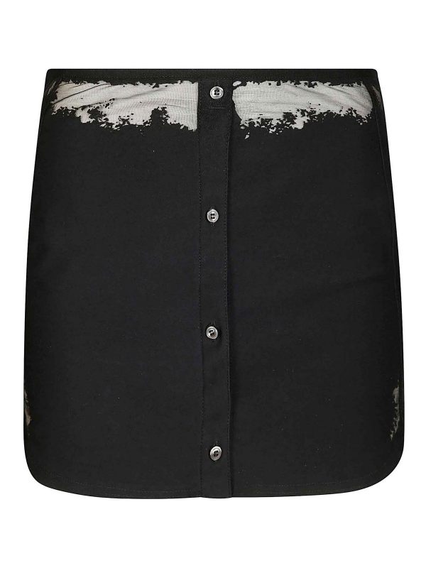 Diesel Jupe Midi - Noir