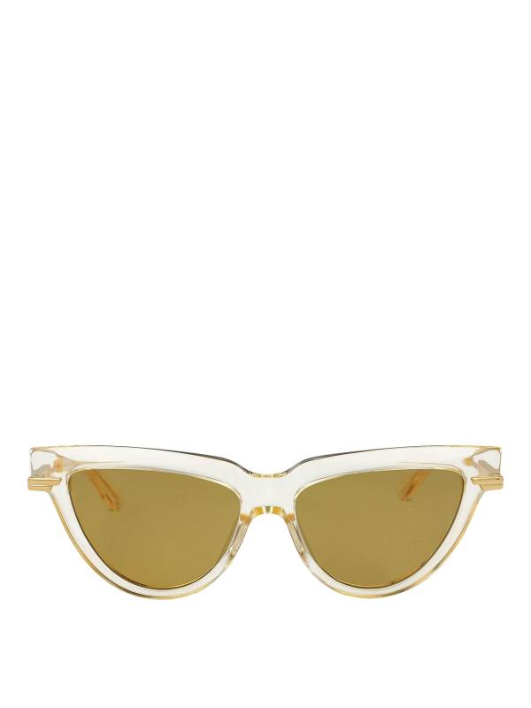 Bottega Veneta Lunettes De Soleil - Jaune