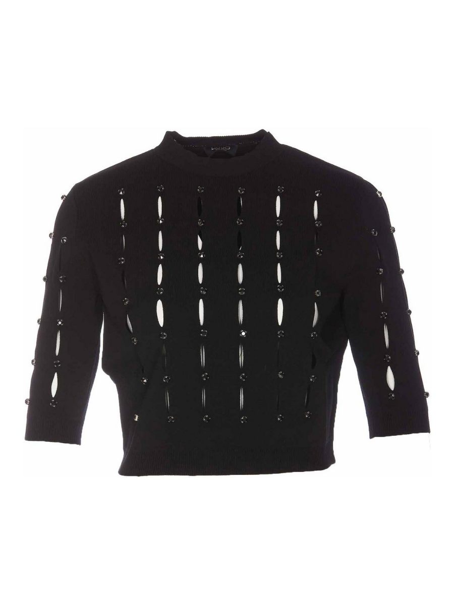 Liu Jo Pull Col Rond - Noir