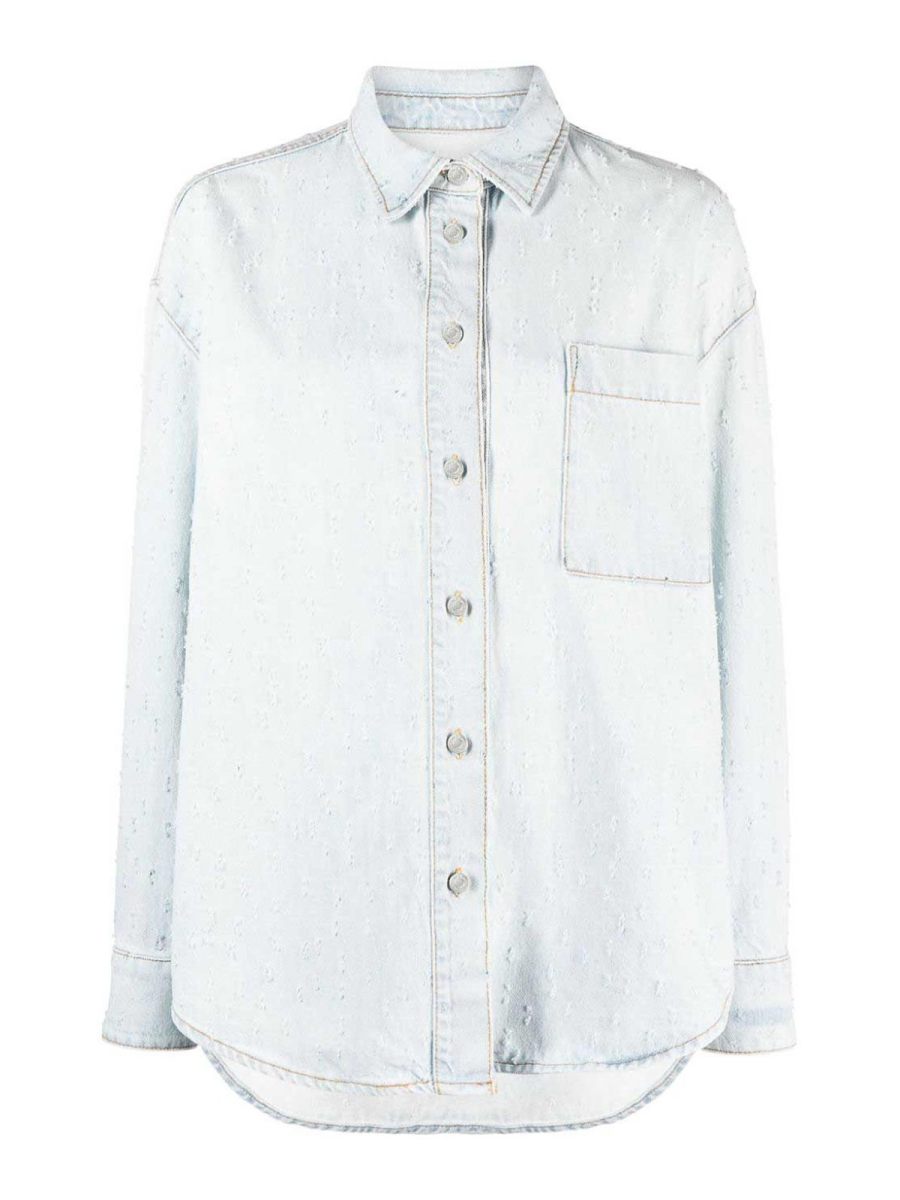 M. S.G. M. Chemise - Bleu Clair