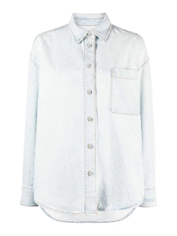 M. S.G. M. Chemise - Bleu Clair