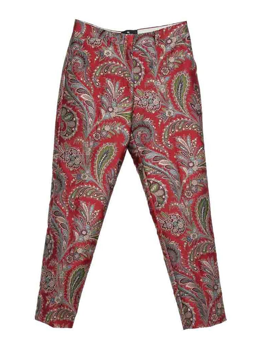 Etro Pantalon Couturier - Rouge