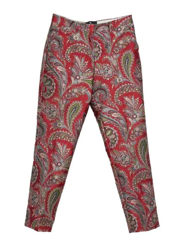 Etro Pantalon Couturier - Rouge