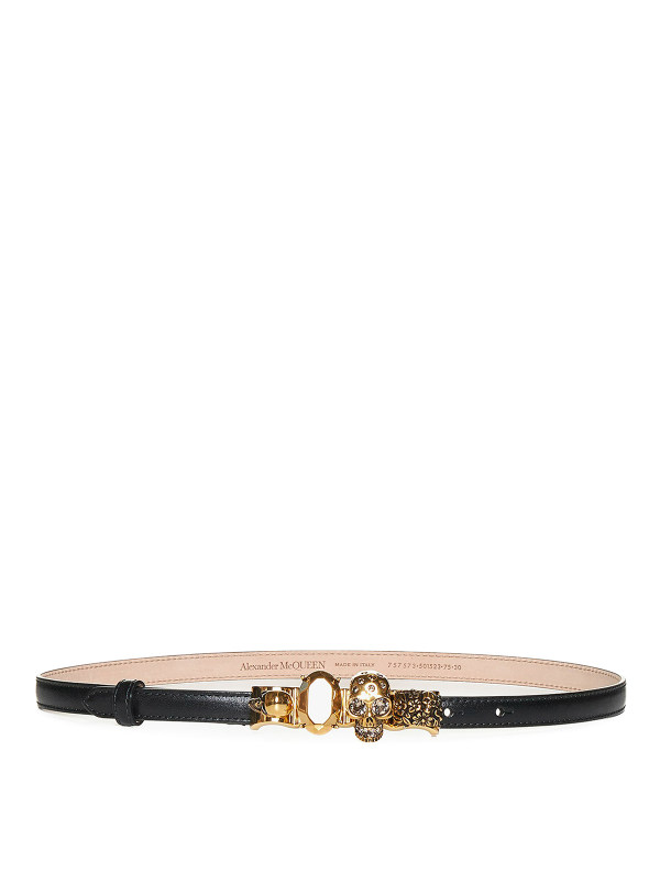 Alexander Mcqueen Ceinture - Noir