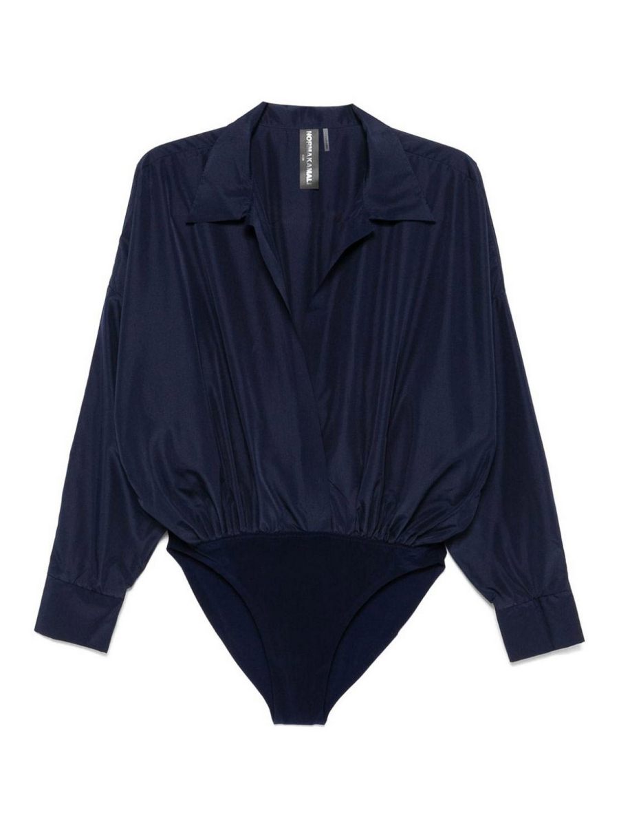 Norma Kamali Top - Bleu