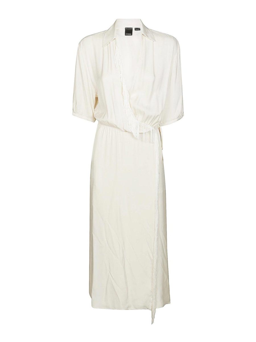 Pinko Robe Au Genou - Beige