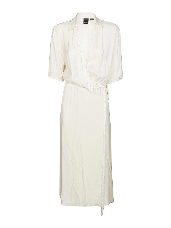 Pinko Robe Au Genou - Beige