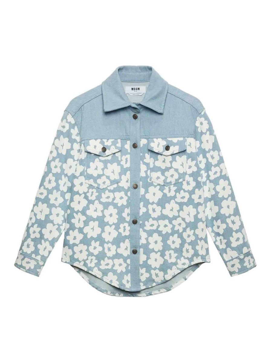 M. S.G. M. Chemise - Bleu Clair