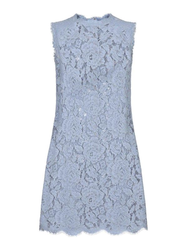 Dolce & Gabbana Robe Au Genou - Bleu Clair