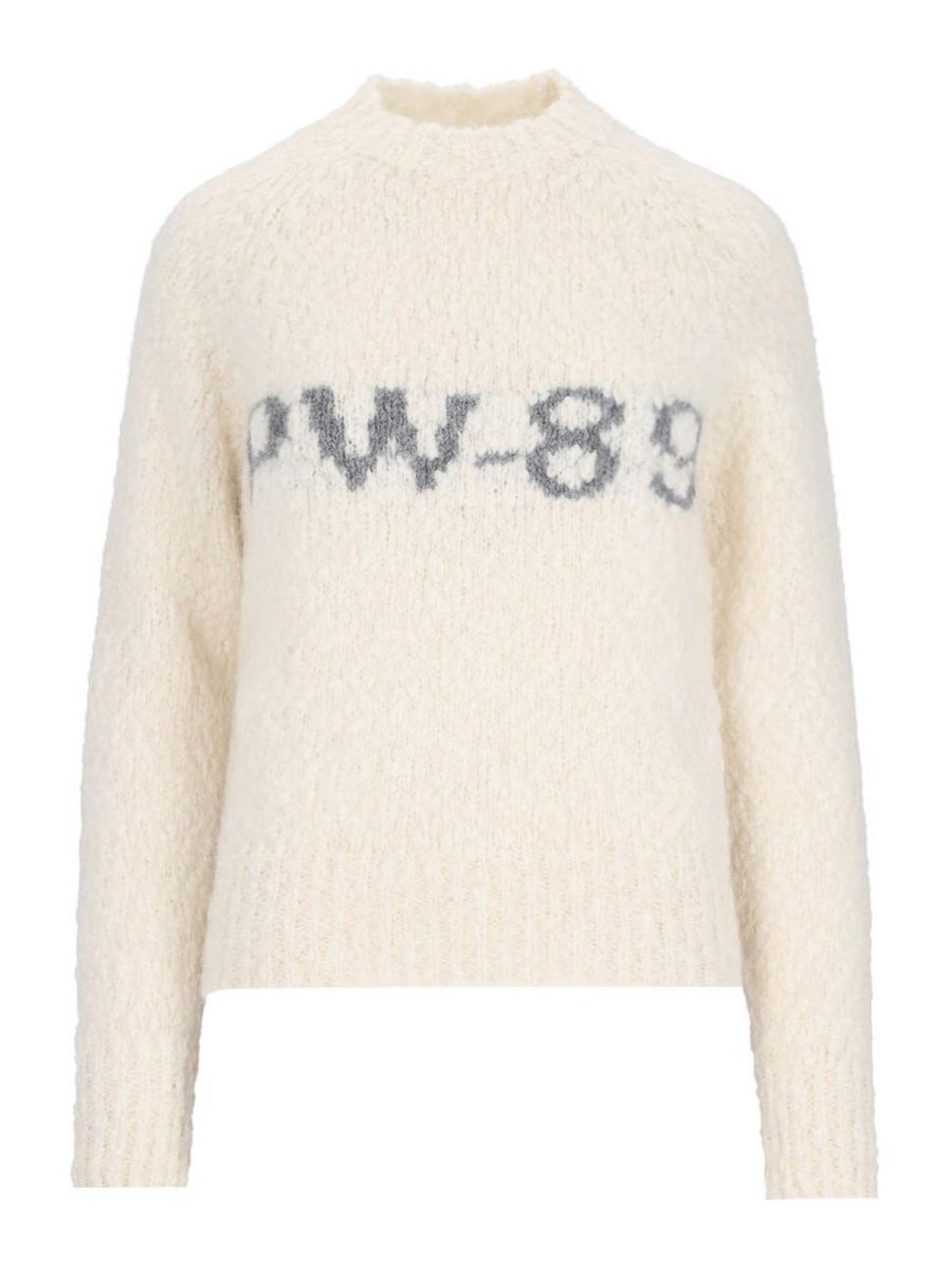 Paloma Wool Pull Col Rond - Blanc