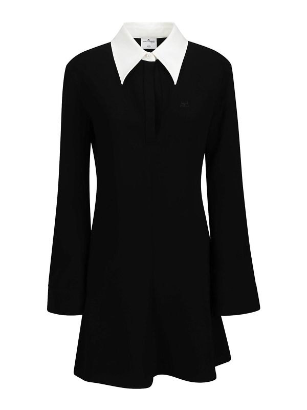 Courreges Robe Courte - Noir