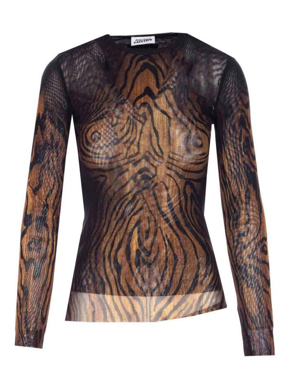 Jean Paul Gaultier Pull Col Rond - Marron