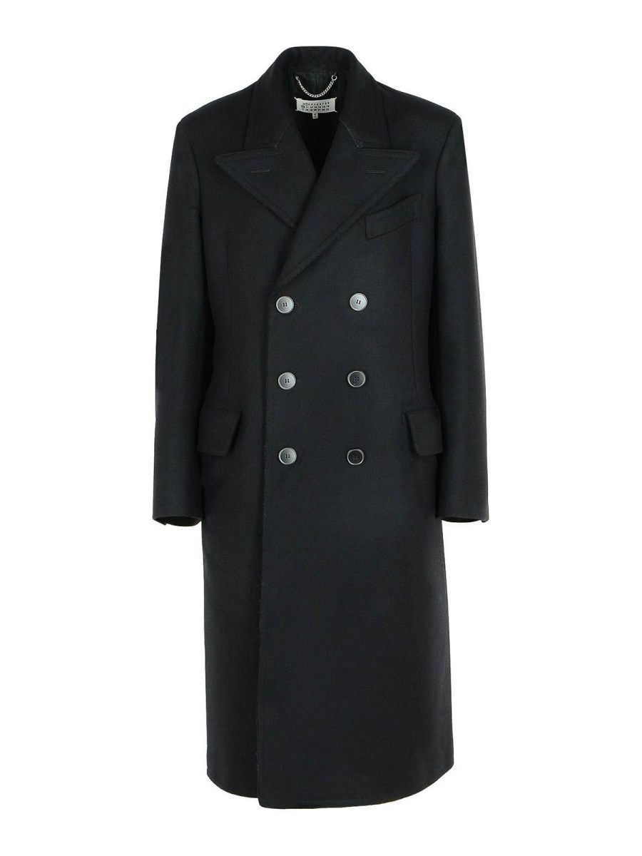 Maison Margiela Manteau Long - Noir
