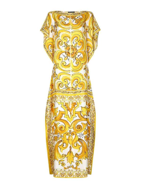 Dolce & Gabbana Maxi Robe - Jaune