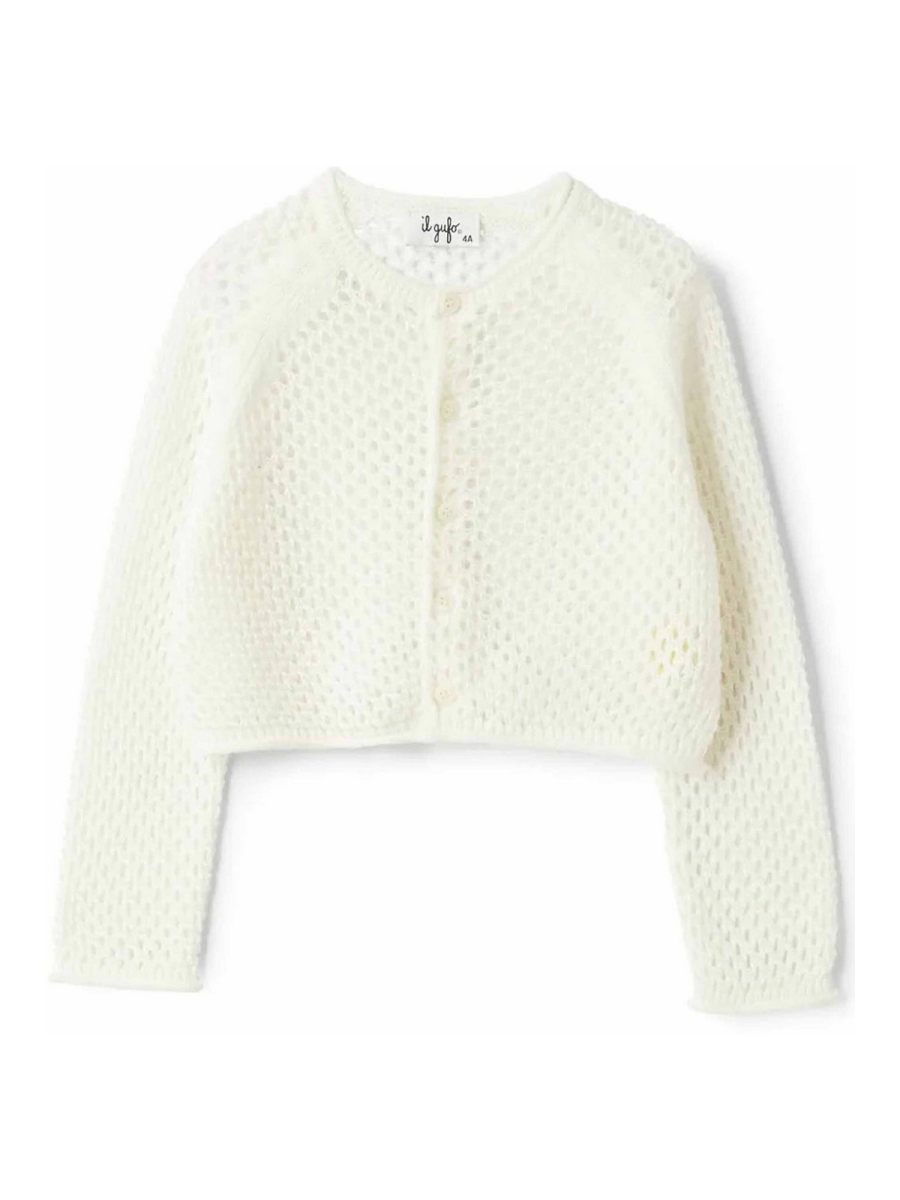 Il Gufo Pull Col Rond - Blanc