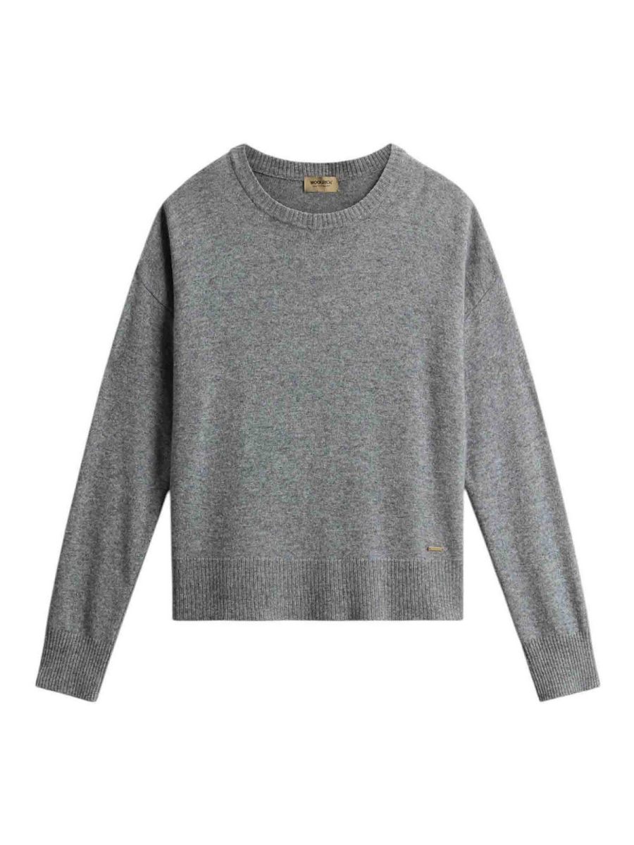 Woolrich Pull Col Rond - Gris