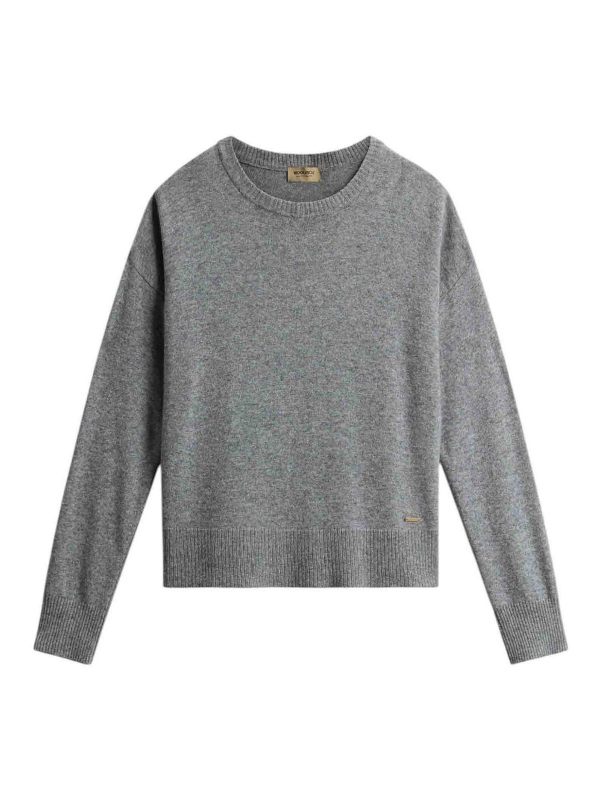 Woolrich Pull Col Rond - Gris