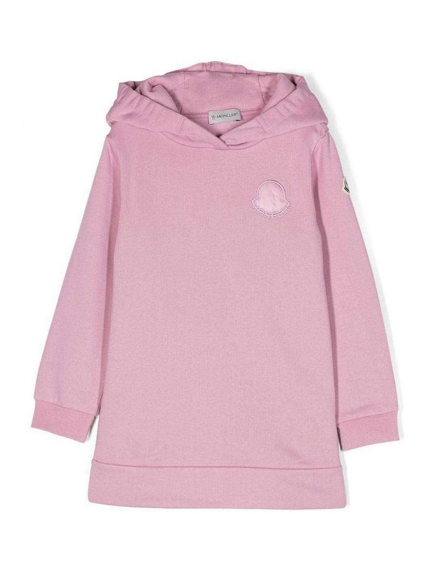 Moncler Jr Robe Au Genou - Rose