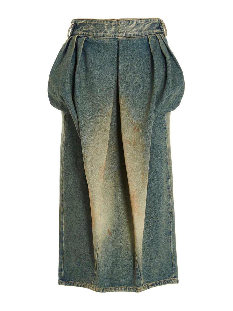 Maison Margiela Jupe Longue - Bleu Clair