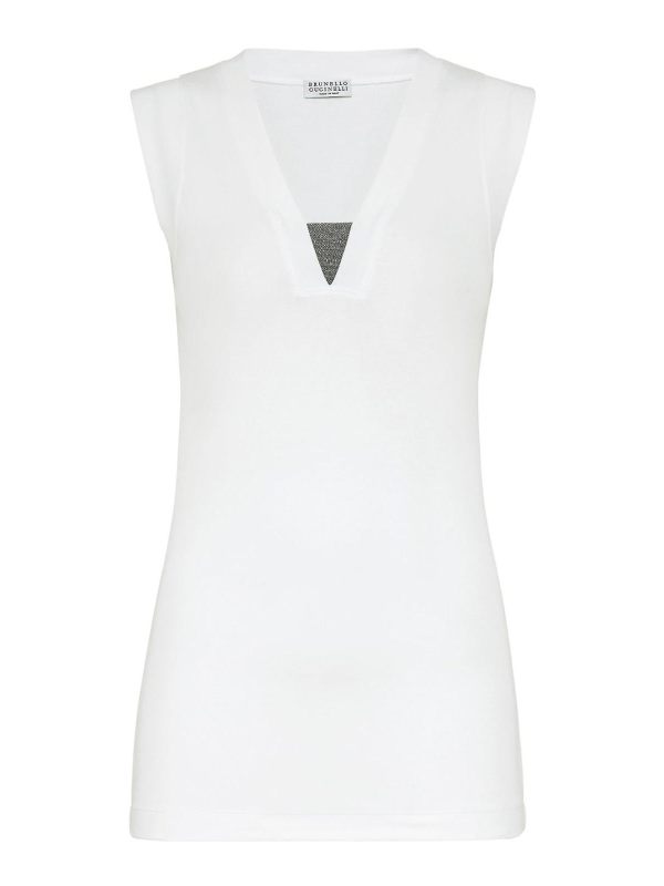 Brunello Cucinelli Top - Blanc
