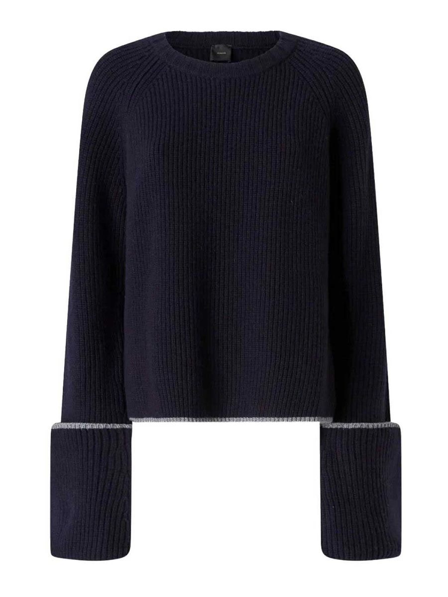 Pinko Pull Col Rond - Bleu