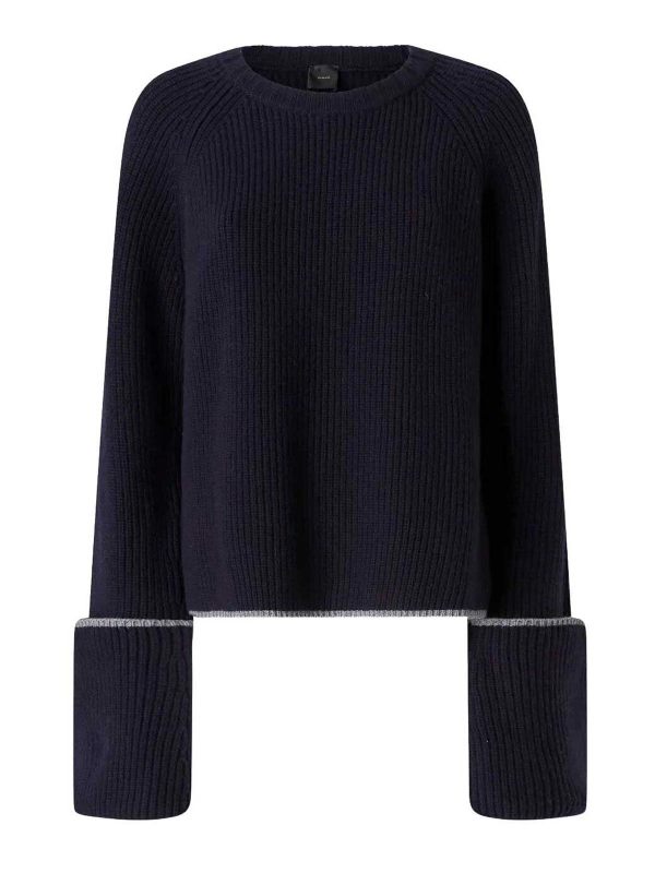 Pinko Pull Col Rond - Bleu