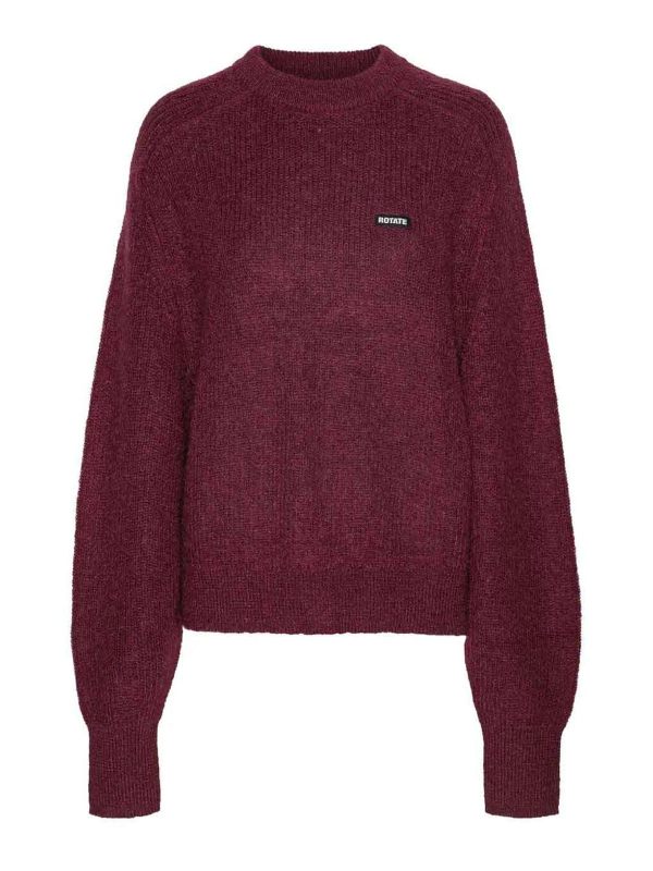 Rotate Birger Christensen Pull Col Rond - Noir