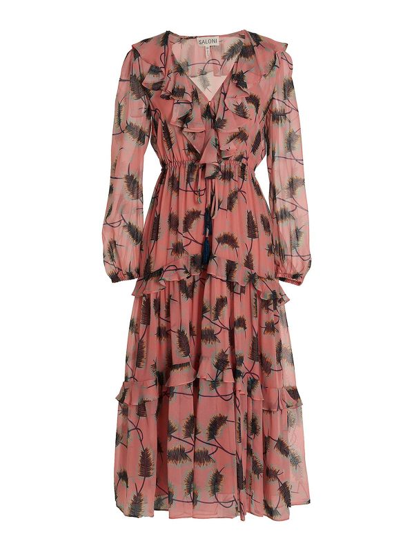 Saloni Robe Au Genou - Multicolore