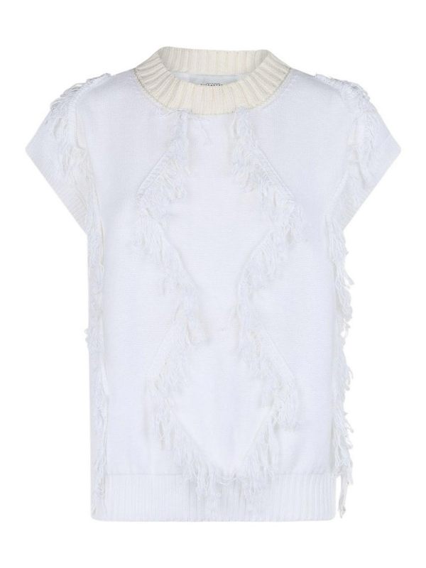 Ballantyne Pull Col Bateau - Blanc