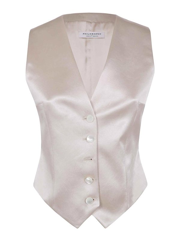 Philosophy di Lorenzo Serafini Gilet - Blanc