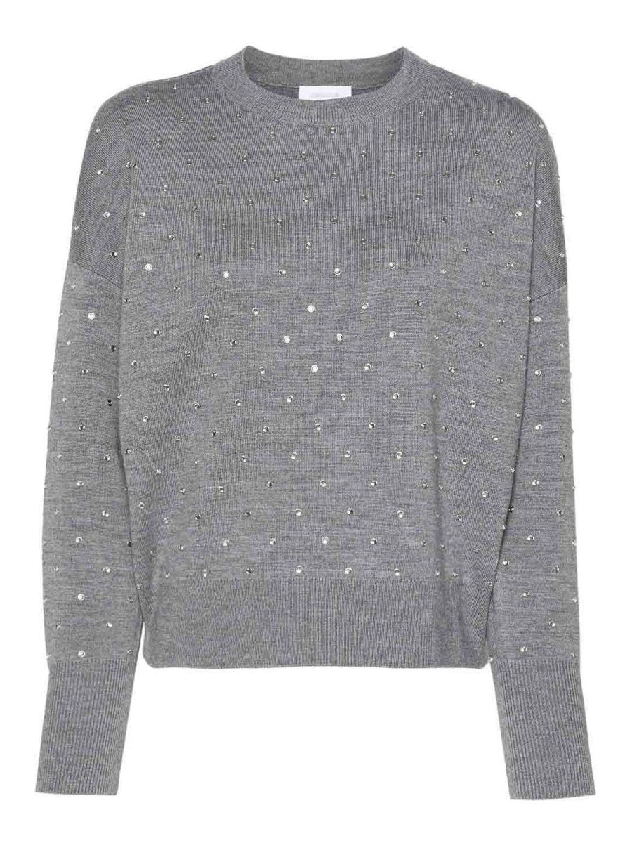 Rabanne Pull Col Bateau - Gris