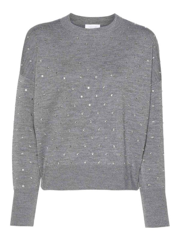 Rabanne Pull Col Bateau - Gris