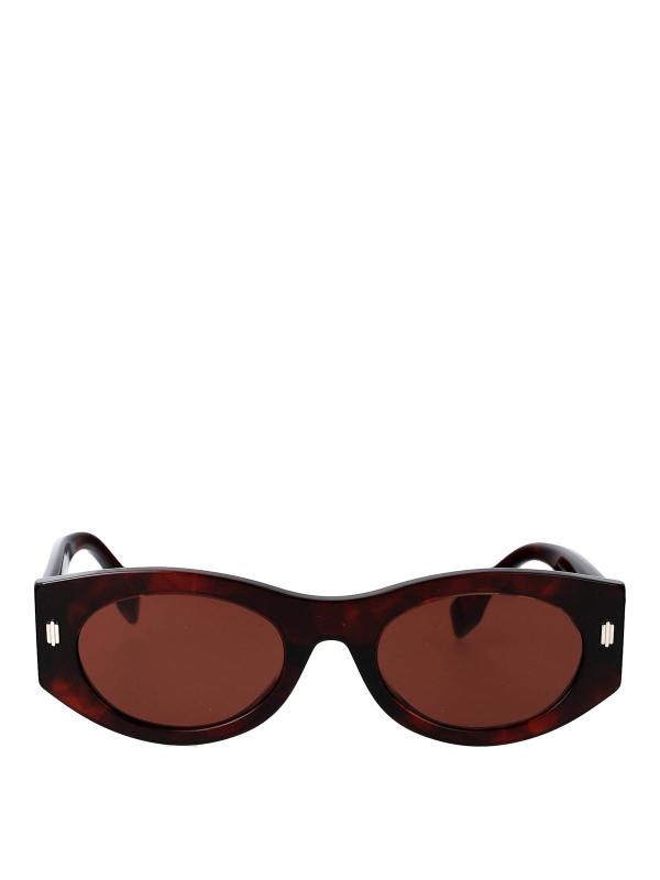 Fendi Lunettes De Soleil - Marron