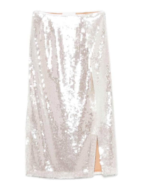 Genny Jupe Midi - Blanc