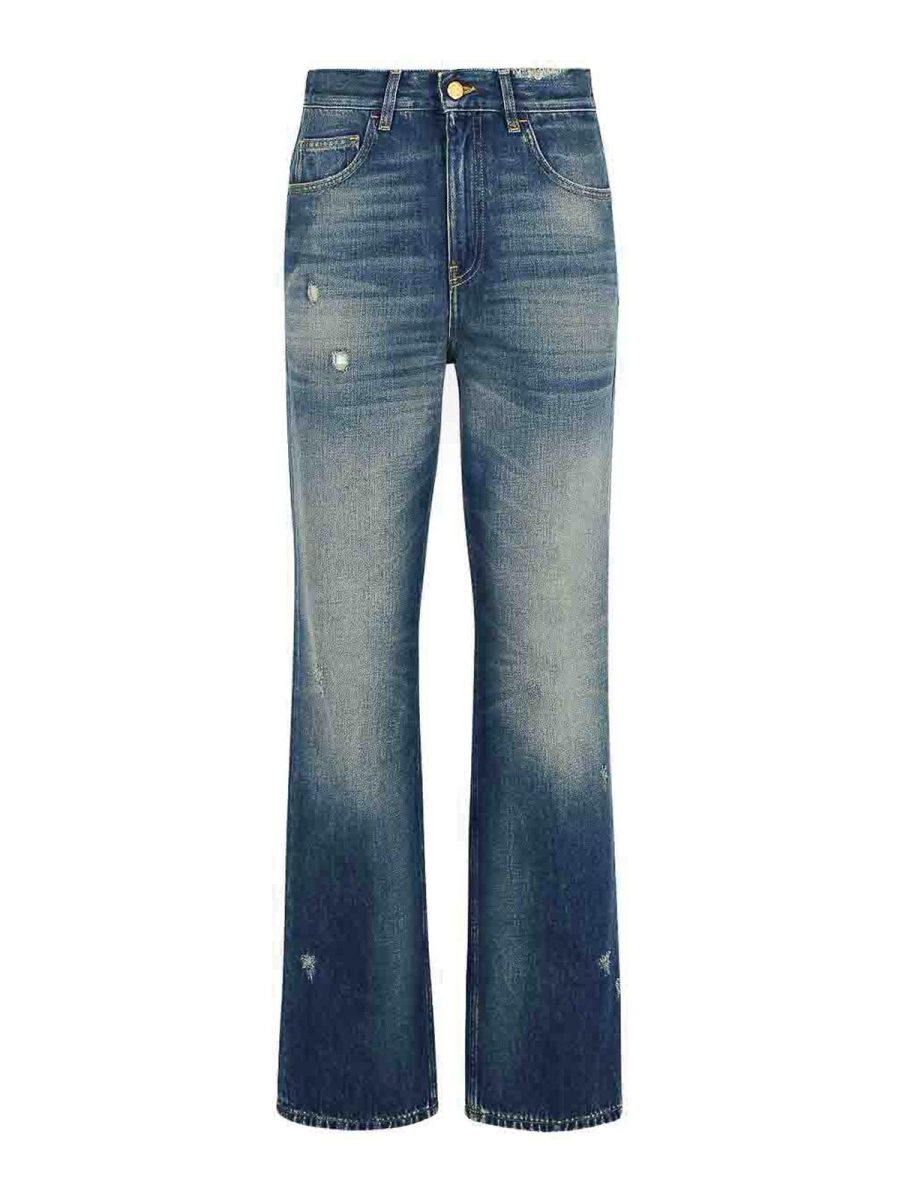 Golden Goose Jean Bootcut - Bleu
