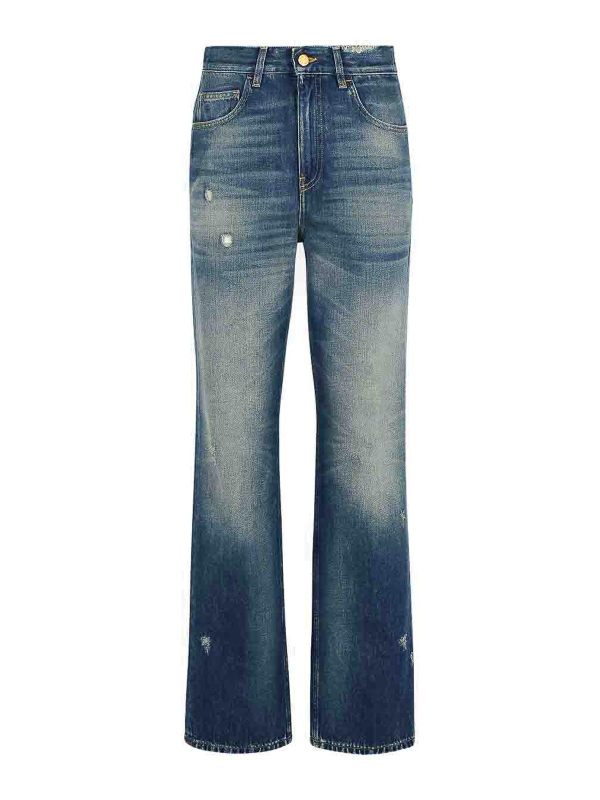 Golden Goose Jean Bootcut - Bleu