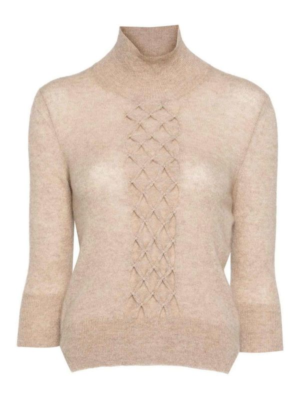 Ermanno Scervino Pull Col Rond - Beige