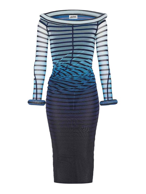 Jean Paul Gaultier Maxi Robe - Bleu