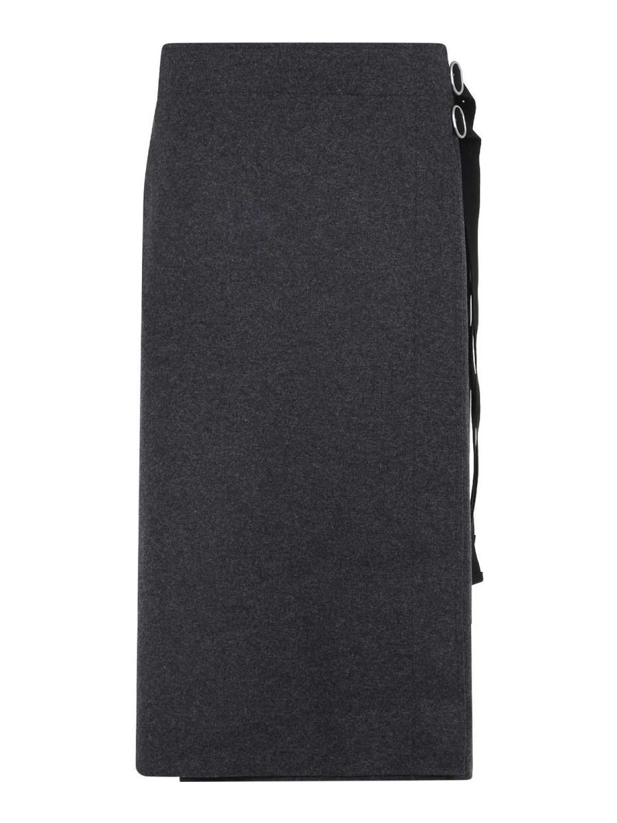 Jil Sander Jupe Midi - Gris