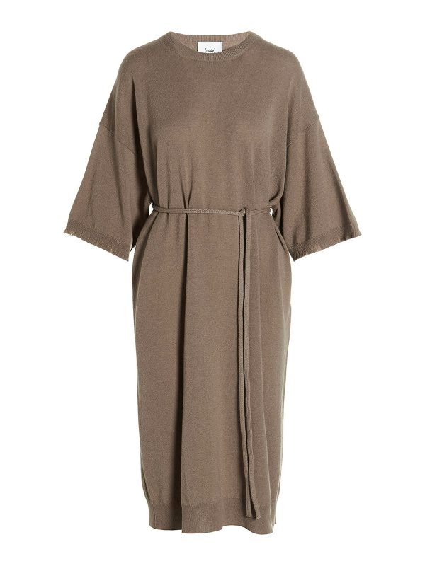 Nude Maxi Robe - Beige