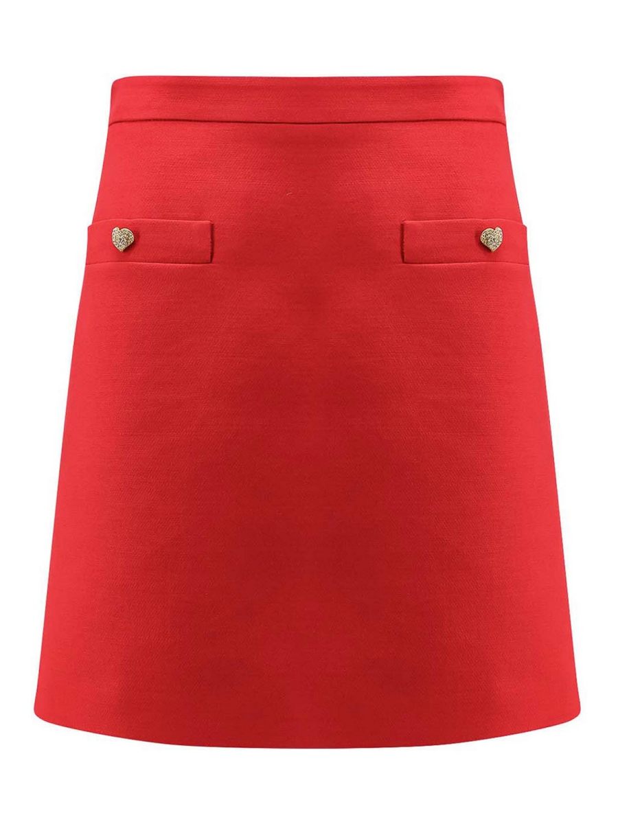 Valentino Mini Jupe - Rouge