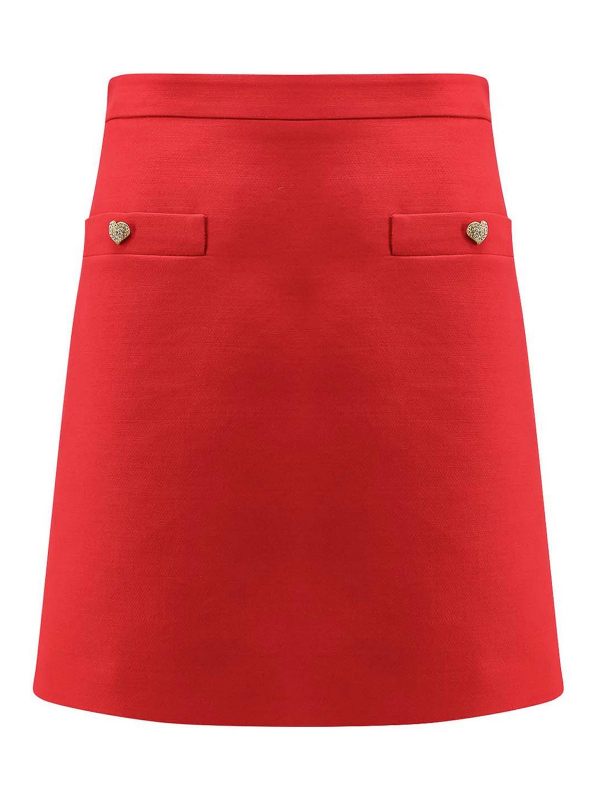 Valentino Mini Jupe - Rouge
