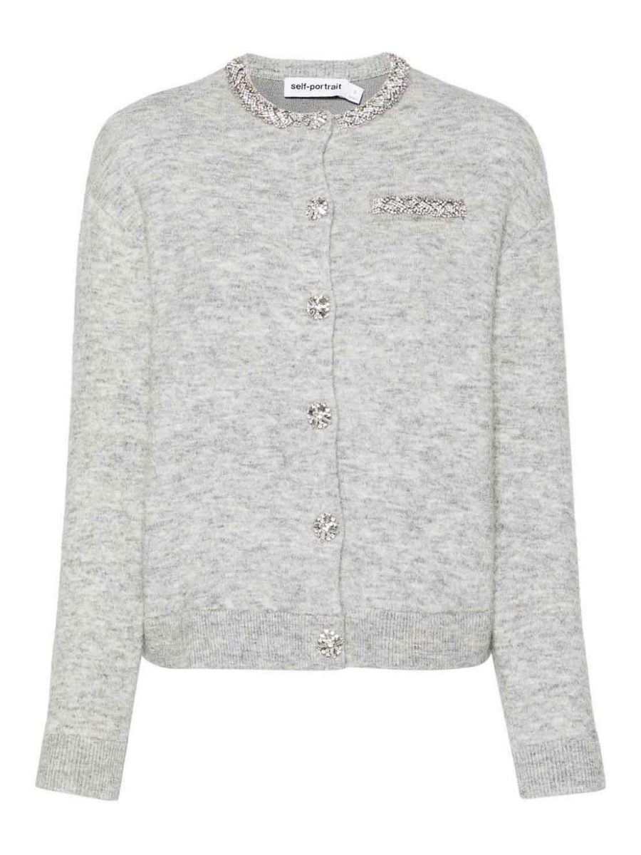 Self Portrait Cardigan - Gris