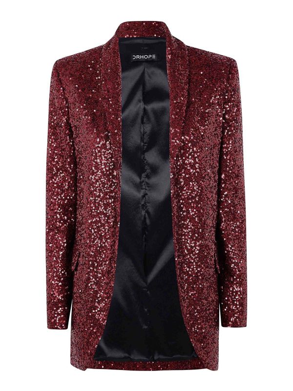 Drhope Veste Casual - Rouge