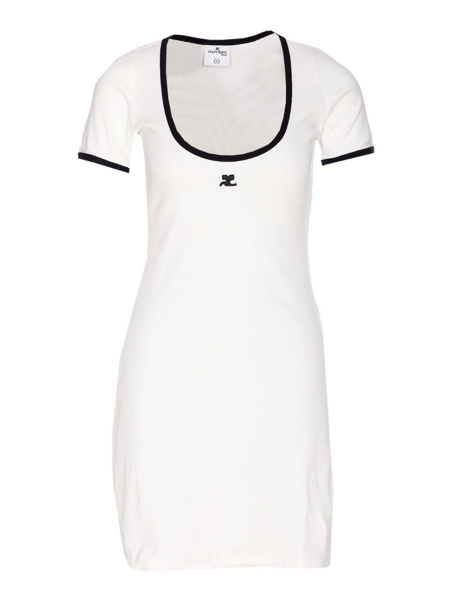 Courreges Maxi Robe - Blanc