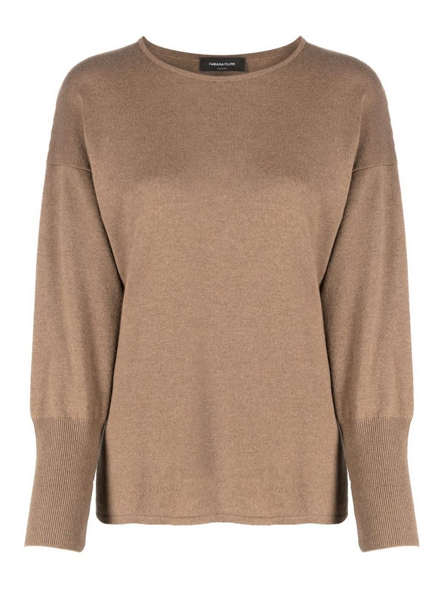 Fabiana Filippi Pull Col Rond - Camel