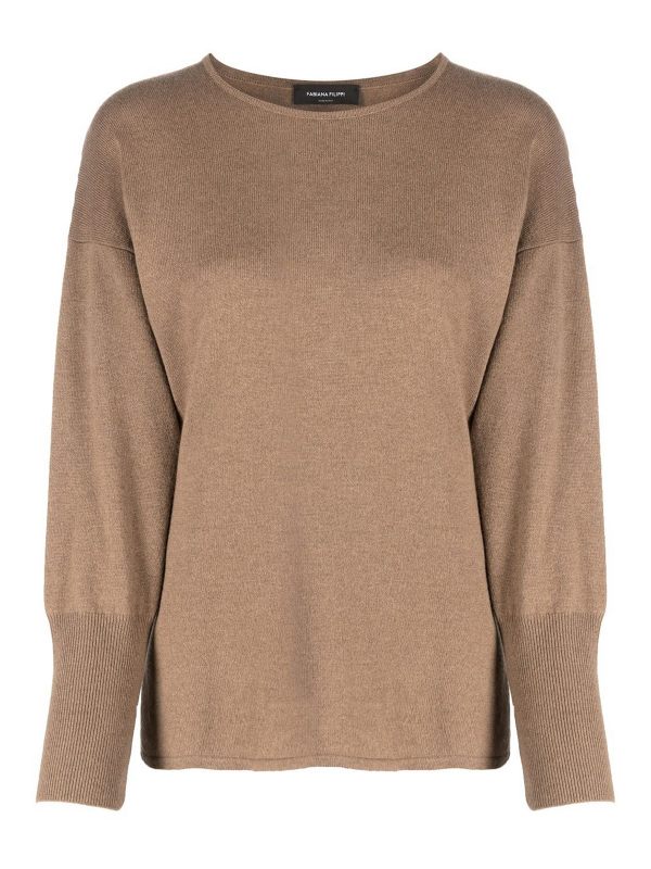 Fabiana Filippi Pull Col Rond - Camel