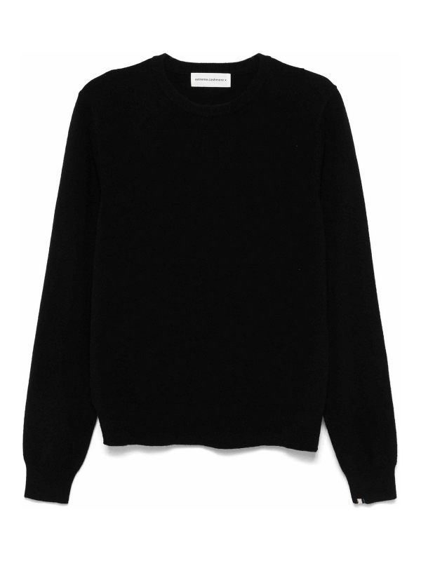 Extreme Cashmere Pull Col Bateau - Noir