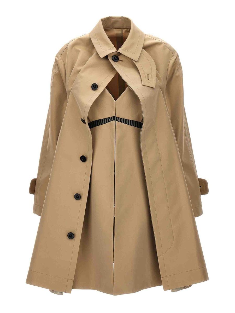 Sacai Trench-Coat - Beige