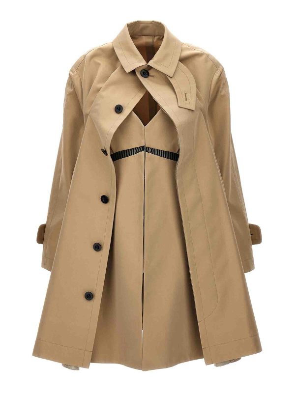 Sacai Trench-Coat - Beige